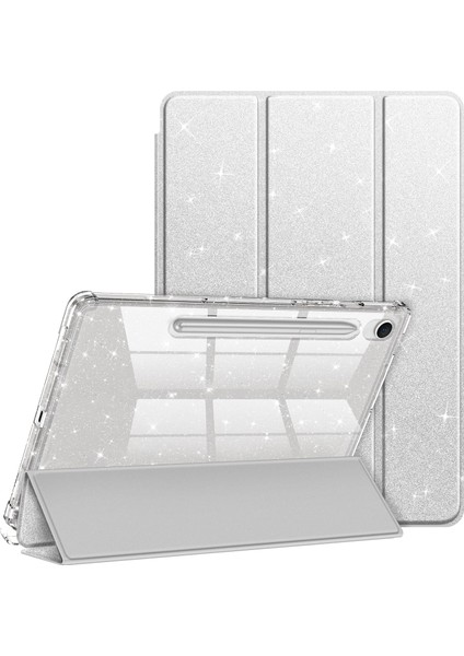 Samsung Galaxy Tab S11 11 Inç 2025 SM-X730/X736B Için Tablet Kılıfı, Kız Çocukları Için Parıltılı Şeffaf Otomatik Uyandırma/uyku Özellikli Tablet Kılıfı (Yurt Dışından)