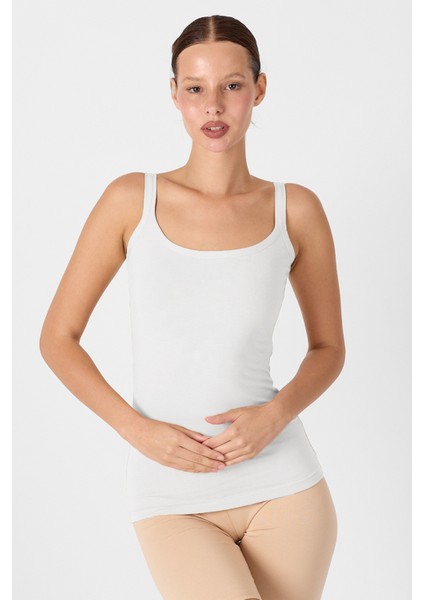 Kadın Beyaz 3'lü İnce Askılı Sırtı Açık Modal Atlet 3M1034 fiyatları