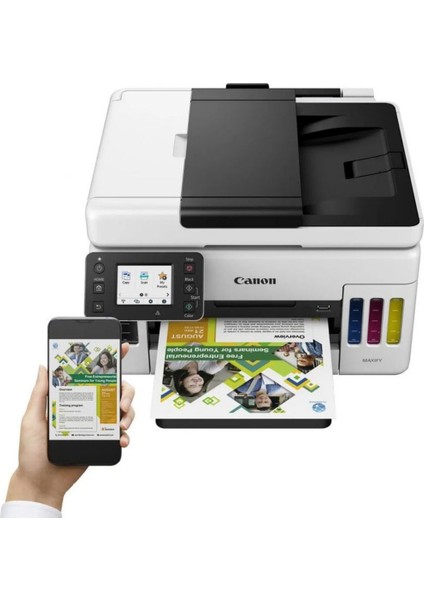 Maxify GX7040 Wi-Fi Renkli Çok Fonksiyonlu Tanklı Mürekkep Püskürtmeli Yazıcı+3top A4 Hediye