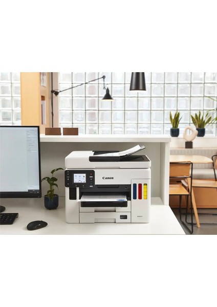 Maxify GX7040 Wi-Fi Renkli Çok Fonksiyonlu Tanklı Mürekkep Püskürtmeli Yazıcı+3top A4 Hediye