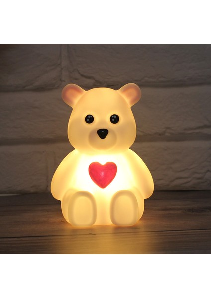 LED Gece Lambası Sevimli Işıklı Oyuncak Tavşan Işık Odası Başucu Lambası Süs Yeni Yaratıcı Hediye (Yurt Dışından)