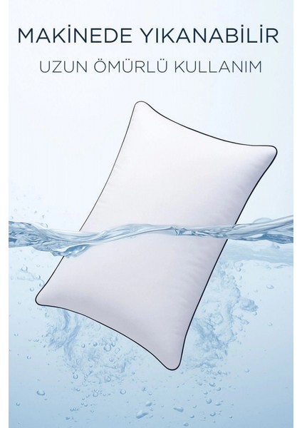 50X70CM Nano Jel Lüks Yastık 1200GR Anti-Alerjik Pamuklu Yastık Microfiber Ultra Dolgun Silikon fiyatları