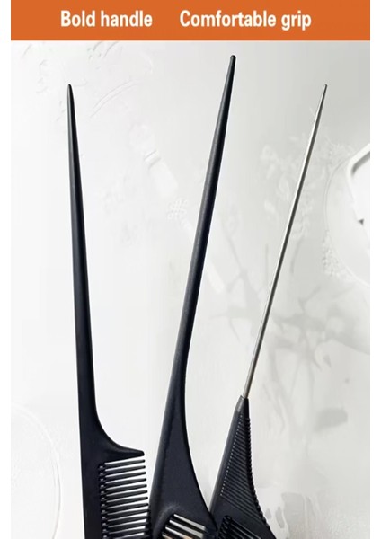 Profesyonel 3'lü Krepe Boya Tarağı Karbon Plastik Boya Sıyırma Tarağı - Metal ve Plastik Saplı Set indirimleri