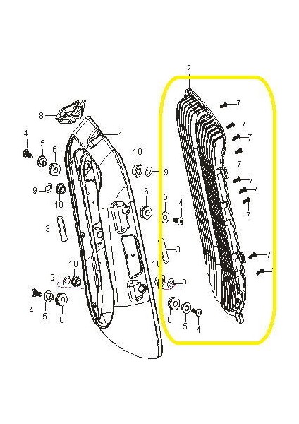 GV650 Radyatör Kapağı Iç fiyatları