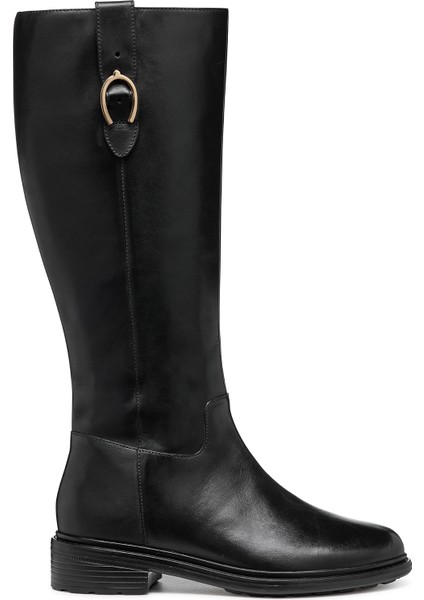 Kadın Siyah D Walk Pleasure D - Smo.lea Fermuarlı Deri Çizme D46TGD00043C9999