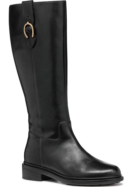 Kadın Siyah D Walk Pleasure D - Smo.lea Fermuarlı Deri Çizme D46TGD00043C9999 fırsatları