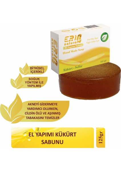 El Yapımı Kükürt Sabunu 125 gr