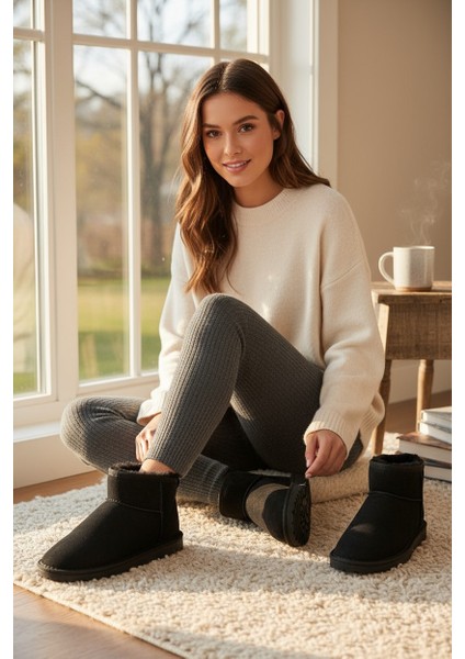 Tofima Siyah Poli Taban Içi Tüylü Kısa Bot fırsatları