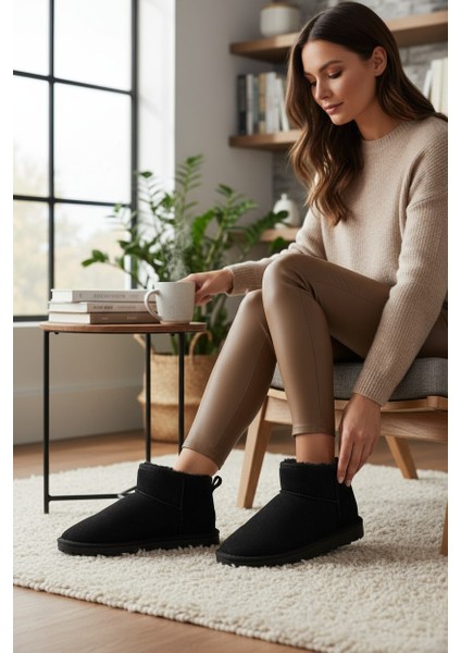 Tofima Siyah Poli Taban Içi Tüylü Kısa Bot indirimleri
