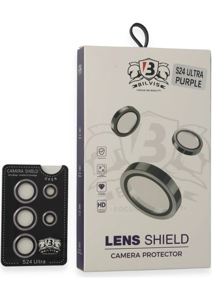 Newface Samsung Galaxy S24 Ultra Bilvis Titan Kamera Lens - Derin Mor