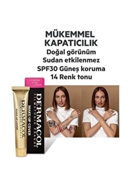 Make-Up Cover No.218 Ultra Kapatıcı Fondöten Hipoalerjenik Suya Dayanıklı 30 gr fiyatları