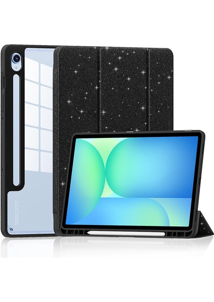 Samsung Galaxy Tab S10 LITE/S10 Fe/s9 Fe 5g 10.9 Inç/tab S9 11 Inç Tablet Kılıfı, Kız Çocukları Için Parıltılı Şeffaf Otomatik Uyandırma/uyku Özellikli Tablet Kılıfı (Yurt Dışından)