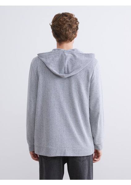 Yeni Sezon Kapüşonlu Uzun Kollu Erkek Fermuarlı Sweatshirt fırsatları