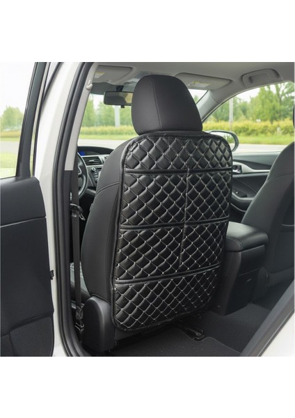 Koltuk Arkası Deri Kapitone Organizer Çanta