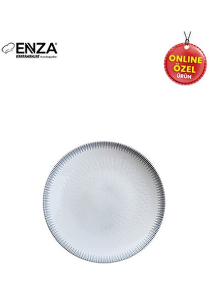 Rüya Porselen Yemek Takımı 24 Parça 6 Kişilik Zarif Beyaz Tasarım