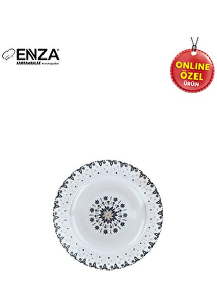 Filiz Porselen Yemek Takımı 24 Parça 6 Kişilik Çiçek Desenli Beyaz Renk modelleri