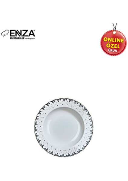 Filiz Porselen Yemek Takımı 24 Parça 6 Kişilik Çiçek Desenli Beyaz Renk indirimleri