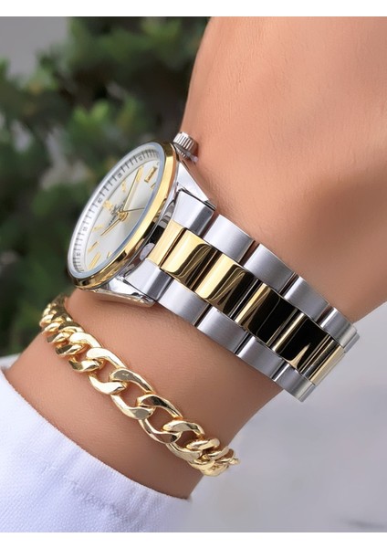 Orijinal Çelik Kadın Kol Saati Su Geçirmez Gold Gümüş Renk Hediye Bileklik DKH482 modelleri