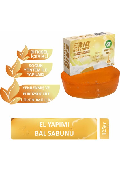 El Yapımı Balı Sabun 125 gr