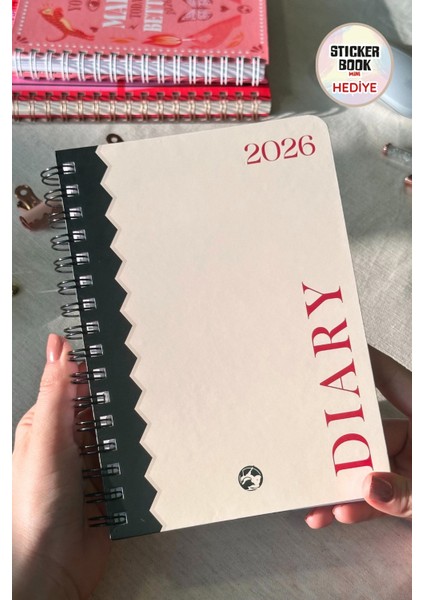 2026 Haftalık Ajanda Spiralli A5 12 Aylık Bold