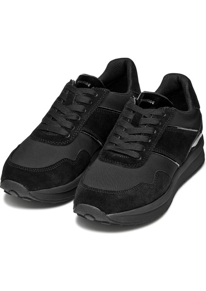 Kadın Siyah D Runntıx A - Nylon+Suede Bağcıklı Kalın Tabanlı Kumaş Sneaker D46RRA0FU22C9999 modelleri