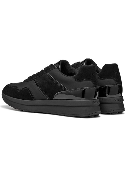 Kadın Siyah D Runntıx A - Nylon+Suede Bağcıklı Kalın Tabanlı Kumaş Sneaker D46RRA0FU22C9999 indirimleri