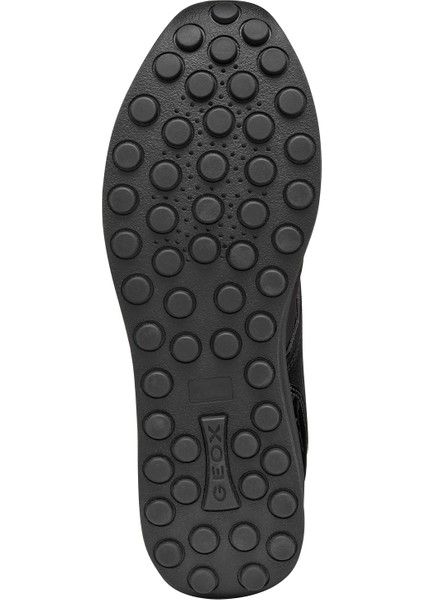 Kadın Siyah D Runntıx A - Nylon+Suede Bağcıklı Kalın Tabanlı Kumaş Sneaker D46RRA0FU22C9999