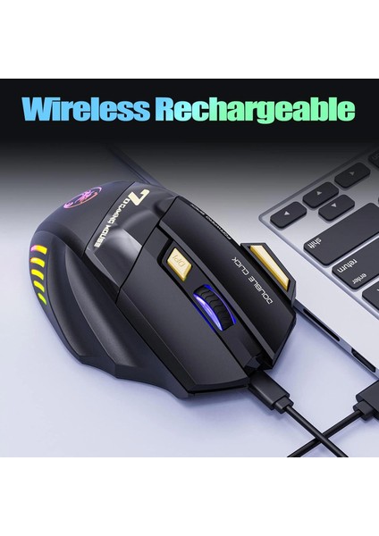 Imce Gwx7 Kablosuz Şarjlı Rgb Gaming Mouse Sessiz Tık Oyun Faresi 3200DPI 7 Tuş modelleri