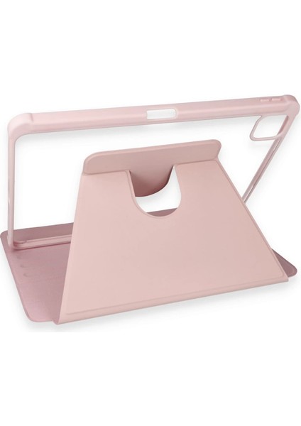 Ipad Pro 11 (2021) Kılıf Ling 360 Kalemlikli Tablet Kılıf - Rose Gold