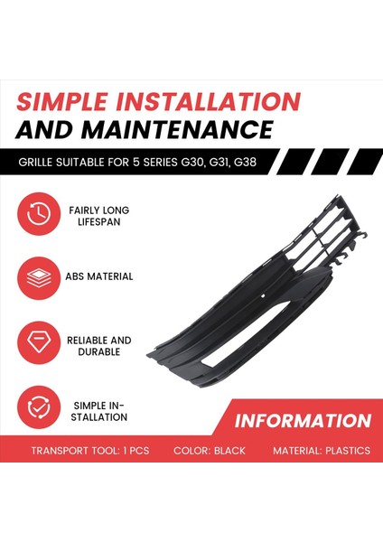 Ön Tampon Sis Lambaları Bmw Için Izgara 5 Serisi G30 G31 G38 Sis Lambası Çerçevesi 51117421083 51117421084 (Yurt Dışından) fırsatları