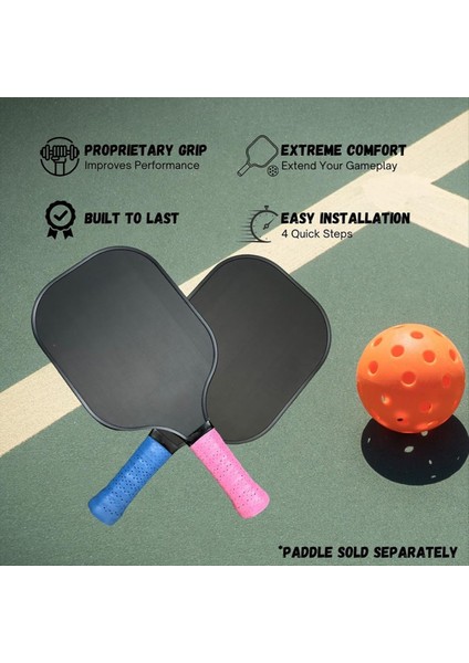 1 Çift Pickleball Raket Tenis Raket Tutamakları Kollar Için Ter-Emici Anti-Kayma Bant Sarmal Bant-Beyaz (Yurt Dışından) fiyatları