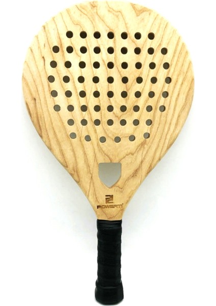 Powerti Ahşap Raket Raket Beach Tenis Raket Tenis Raketleri Erkekler Için Kadın Açık Hava Eğlence Eğitim Aksesuarları (Yurt Dışından)