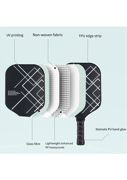 Pickleball Raketleri Set Pickleball Saksı Set 2 Raket ve 4 Pickleball Outdoor Kapalı Oyun Için (Yurt Dışından) modelleri