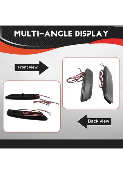 Araba Arka Reflektör Işık Tampon Arka Lamba Sis Mitsubishi Delicr Mini Siyah Için (Yurt Dışından) modelleri