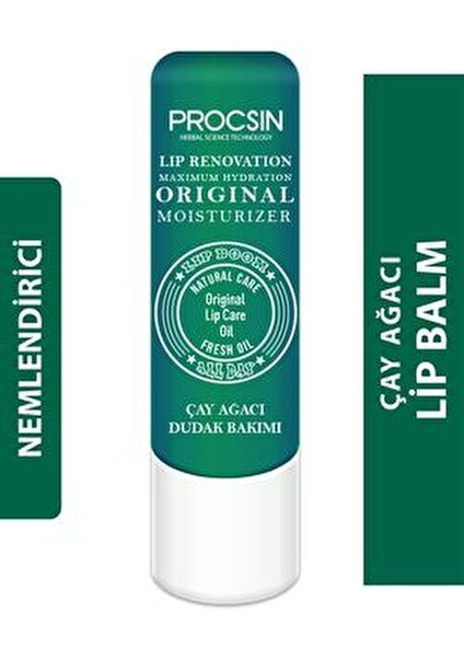 Çay Ağacı Dudak Balmı Nemlendirici ve Çatlama Karşıtı 5.5 ml SPF15 Koruma fiyatları