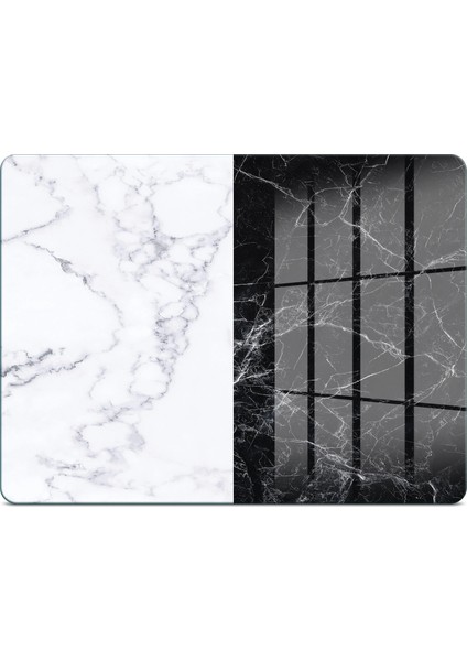 Cam Kesme Tahtası ve Sunumluk Double Siyah Beyaz Mermer Desenli 20X30 cm fiyatları