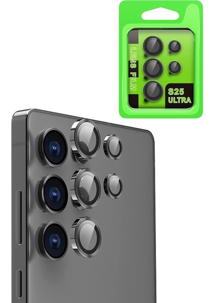 Samsung Galaxy S25 Ultra Raze Metal Kamera Lens - Siyah