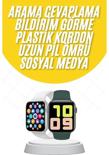 Akıllı Saat Uyku ve Sağlık Takibi Arama Cevaplama 44 mm Amoled Ekran