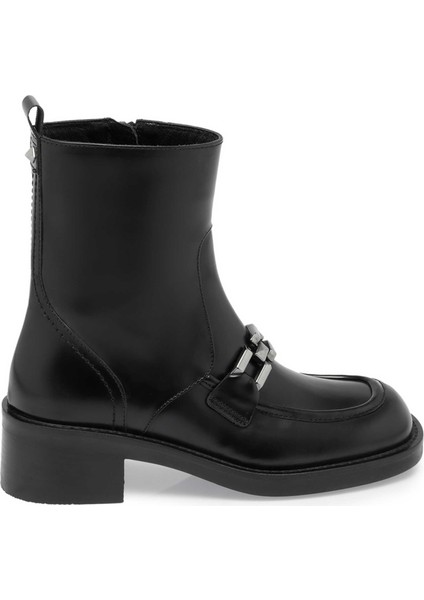Siyah Hakiki Deri Kadın Casual Bot - K23K1BT67039-A35