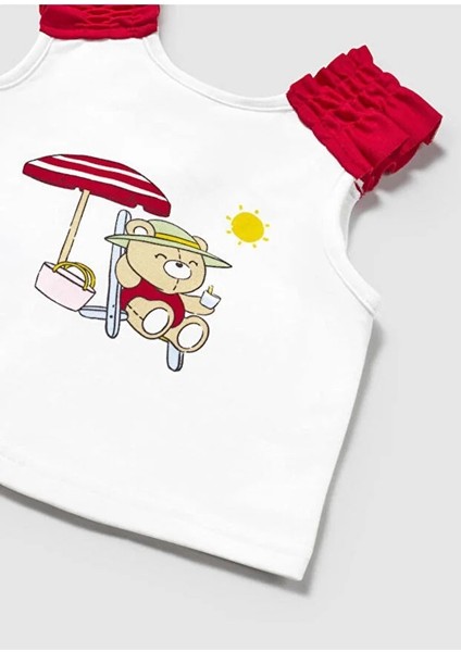 Kız Bebek Mayo Şapka Tişört 3 Lü Set 1668 fiyatları