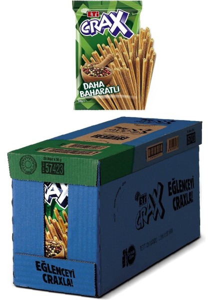 Eti Crax Baharatlı Çubuk Kraker 50 G x 20 Adet modelleri