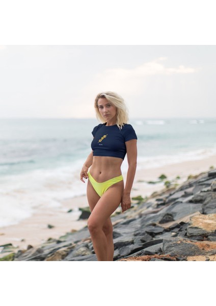 Extra Dirty Crop Tişört - Lacivert fiyatları