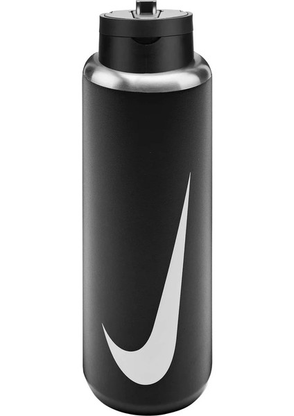 Stainless Steel Recharge Straw Bottle 32 Oz Unisex Siyah Antrenman Suluk N.101.3796.091.32