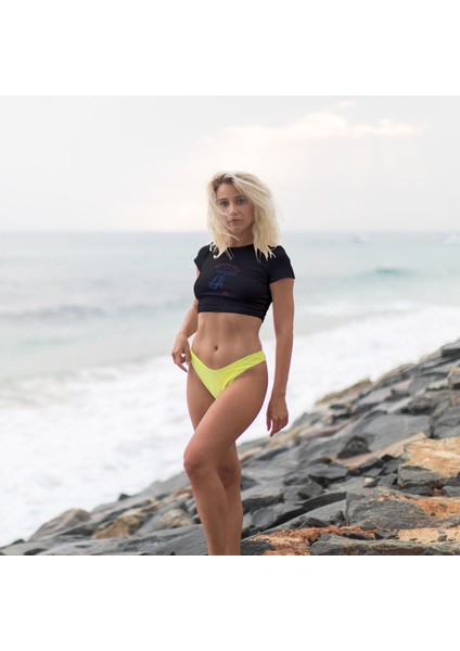 Sotto Il Sole Crop Tişört -Siyah fiyatları