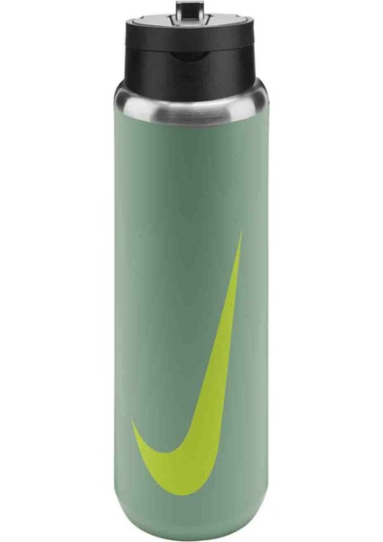Stainless Steel Recharge Straw Bottle 24 Oz Erkek Yeşil Antrenman Suluk N.101.3795.011.24