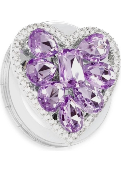 Kickstand Taşlı Magsafe Stand - Mor