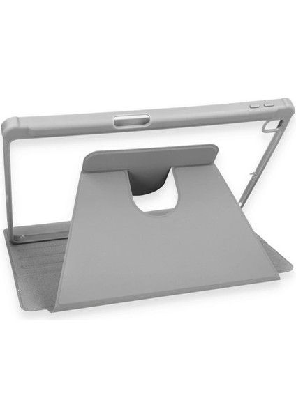 Ipad 10.2 (7.nesil) Kılıf Ling 360 Kalemlikli Tablet Kılıf - Gri
