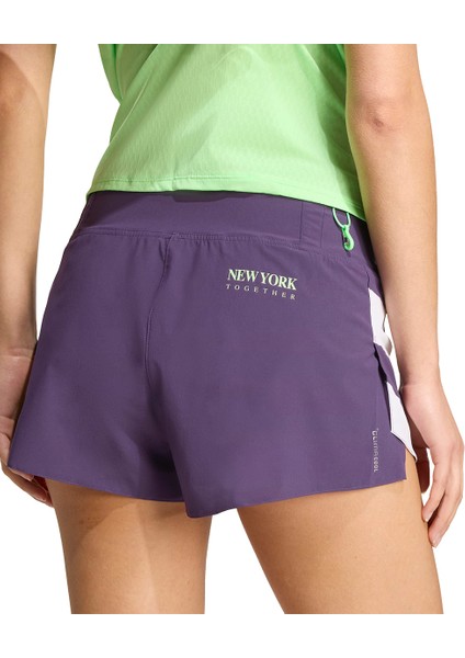 Adizero Nyc Running Gel Kadın Mor Koşu Şort JY6993 indirimleri