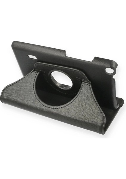 Huawei Mediapad T3 7 Kılıf 360 Tablet Deri Kılıf - Siyah