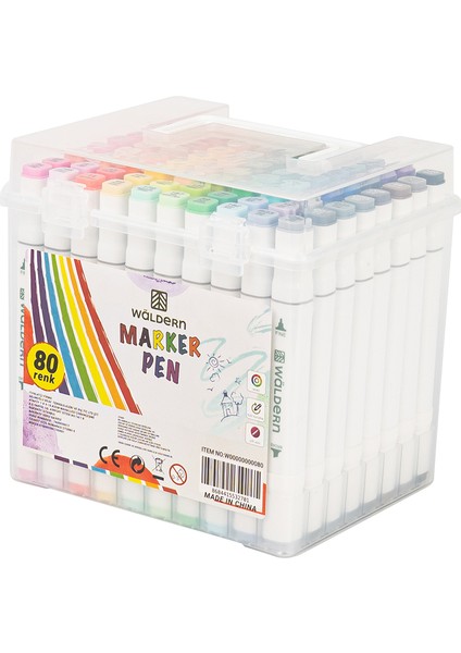 Premium 80'li Çift Taraflı Kalem Seti + Plastik Taşıma ve Korum Çantalı indirimleri